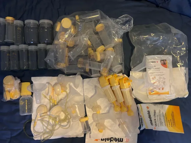 KIT Medela de amamentação, extração e armazenamento 