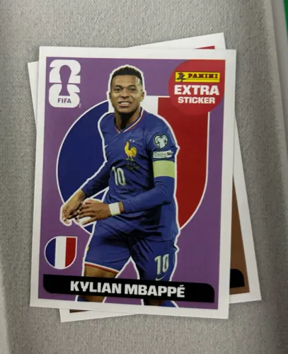 Figurinha Extra stickers Haaland Broze e Mbappe Bordo