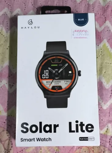 Smartwatch relógio inteligente haylou solar lite blue novo lacrado perfeito para o dia a d