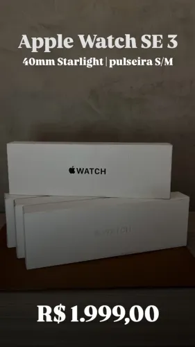 Apple Watch SE 3 40mm Starlight.
