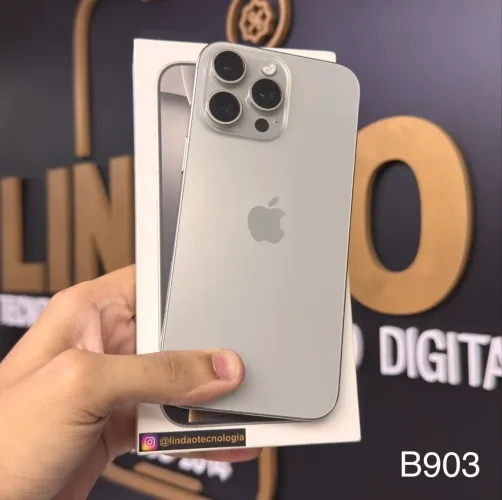 LOJA FÍSICA. IPHONE 16 PRO MAX 256GB NATURAL TITÂNIO | MUITO NOVO CONJUNTO COMPLETO