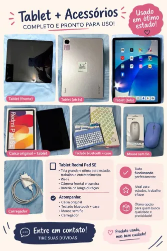 Redmi Pad SE 256 GB - Roxo