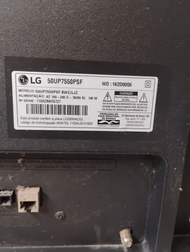 Vendo tv LG 50 polegadas para retirada de peças
