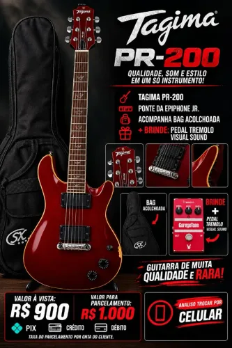 TAGIMA PR-200 + PEDAL (ACEITO TROCA POR CELULAR)