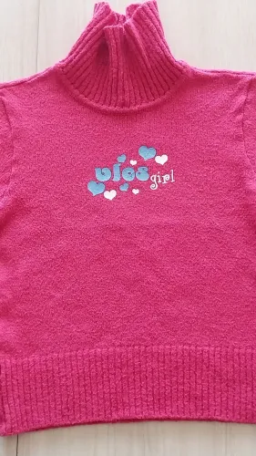 Blusa de lã rosa