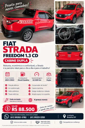 Fiat Strada Freedom 1.3 Flex 8V CD 2022
