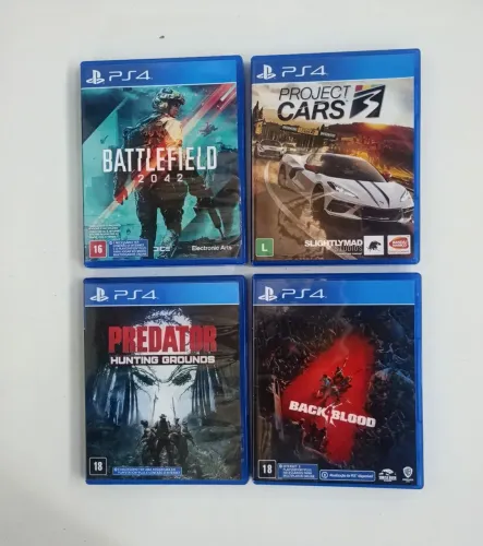 Lote de jogos PS4 mídia física