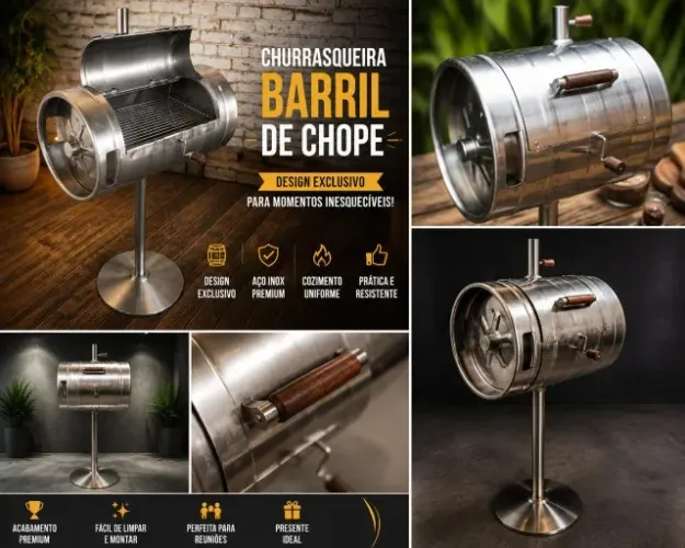 Churrasqueira Barril de Chope