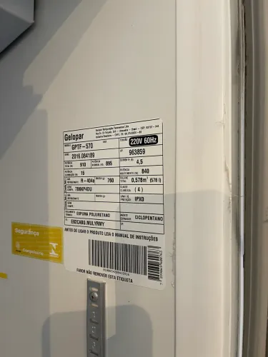 Freezer Expositor Gelopar 570L - 1 Porta | Usado em Excelente Estado
