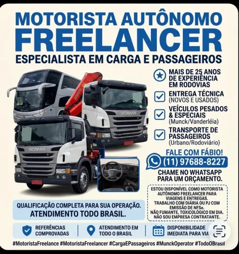MOTORISTA FREELANCER CNH E