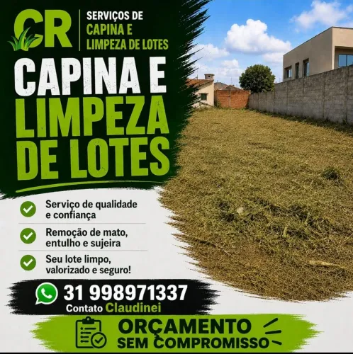 Limpo lote na empreita e TB pego limpeza de obra  na empreita para retirada de entulhos 