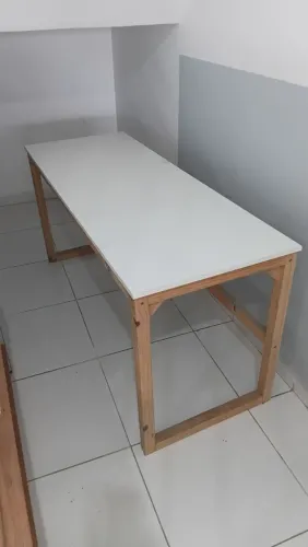 Bancada madeira hranca