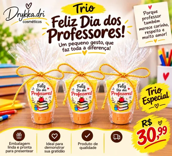 Lembrança para o dia dos professores