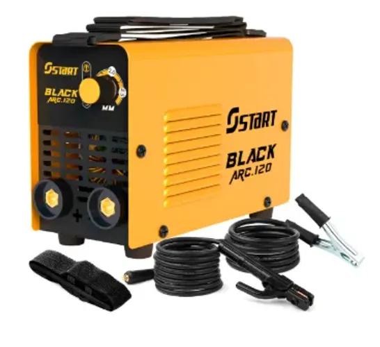 MÁQUINA DE SOLDA INVERSORA PORTÁTIL BLACK ARC 120A