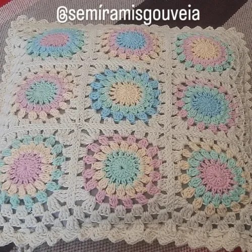 capas de almofada em croche 40x40 