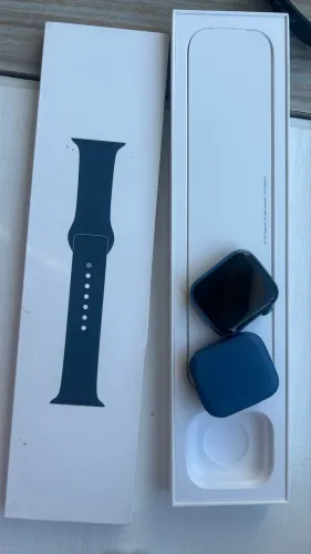 Apple Watch Series 7 45mm Blue Alu Abyss Blue Sp Band GPS