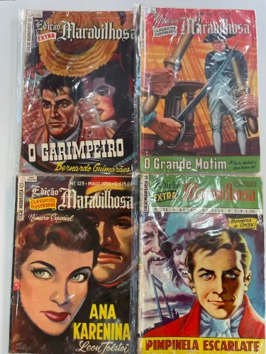 Hq s gibi Lote Exclusivo: 4 Relíquias "Edição Maravilhosa" - Editora EBAL (Anos 50) ? 