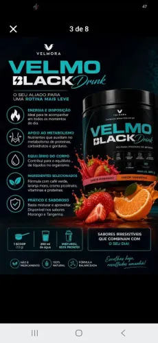 Velmo black drink