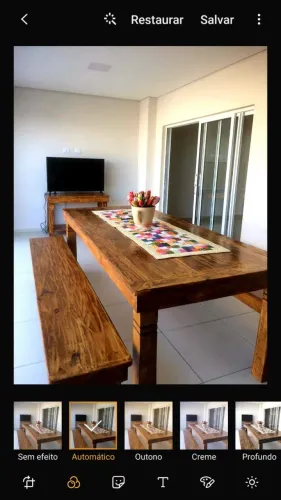 Mesa madeira rústica com bancos