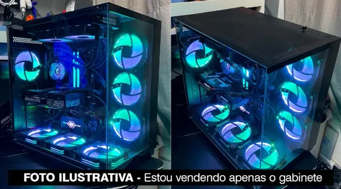 Vendo GABINETE Gamer Aquário (modelo Grande).