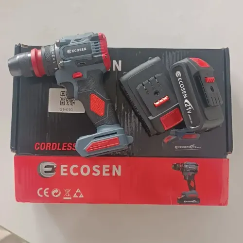 Parafusadeira Ecosen Motor Brushless 21V com 2 Baterias + Kit Acessórios
