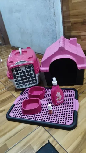 Vendo esse kit pra pet , com pouco tempo de uso .