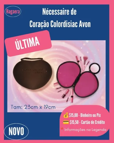 NOVA: Nécessaire de Coração (Colordisiac Avon)