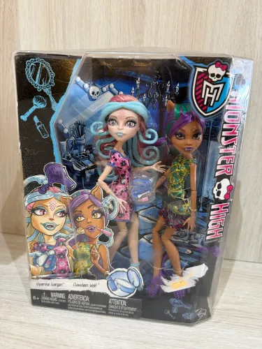 Pack de Bonecas Monster High Viperine e Clawdeen