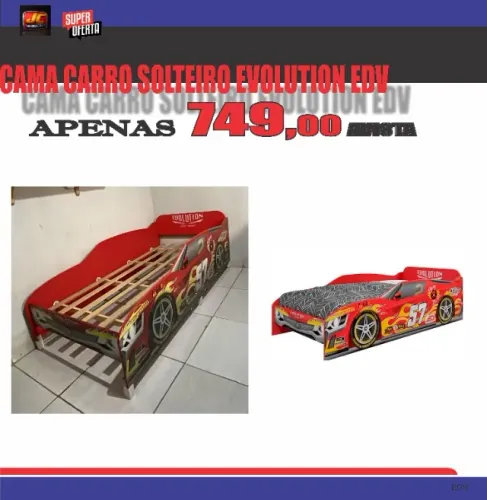 cama carro evolution edv 