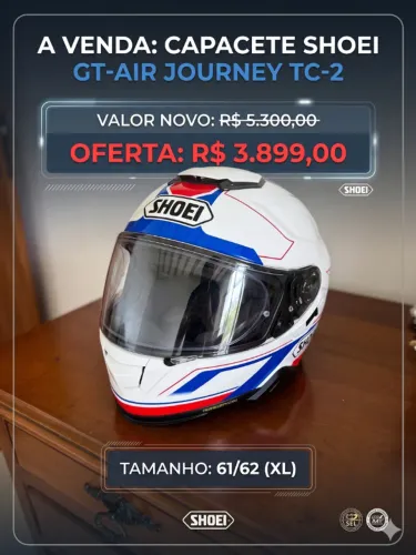 Capacete Shoei GT-Air Journey TC-2 - Tamanho 61/62