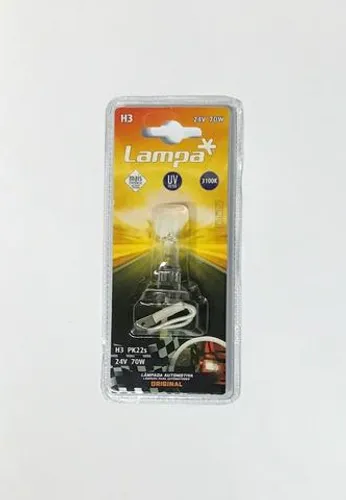 Lâmpada Farol H3 24v 70w Halógena Original Unidade