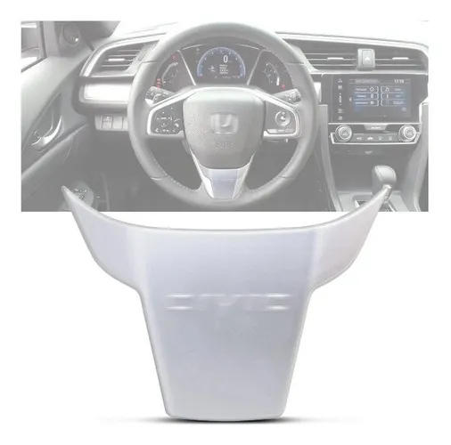 Aplique Volante Prata Civic G10 mK2