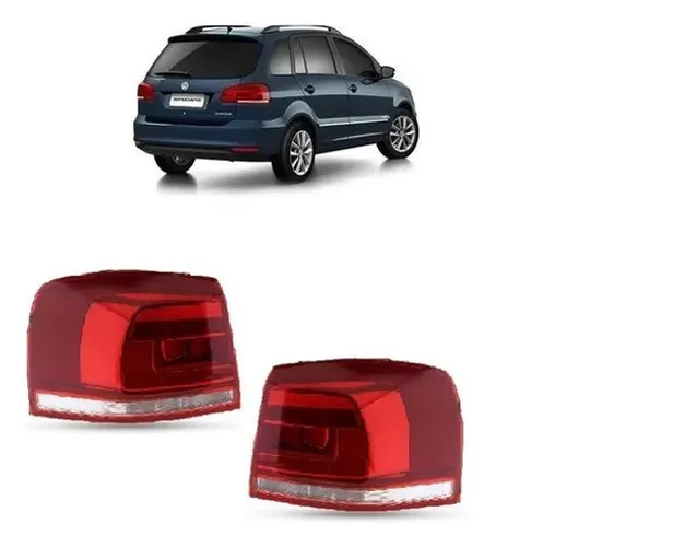 Par Lanterna Traseira Canto VW Spacefox 2015 a 2019