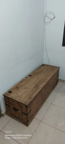 Calçadeira Rústica para Cama de Casal  de 1,38cm