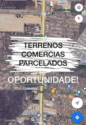 TERRENOS FRENTE DE BR COMERCIAIS DE 2.000 m2 PARCELADOS NO BOLETO! 