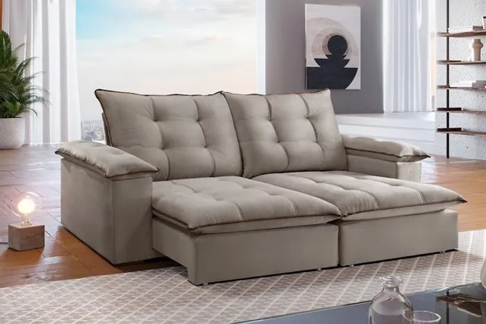 SOFÁ MAGNO DESIGN SUPER CONFORTÁVEL CONFIRA DESCRIÇÃO T2 MOLAS ENSACADAS