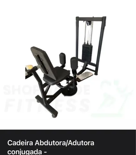Cadeira abdutora e adutora conjugada 