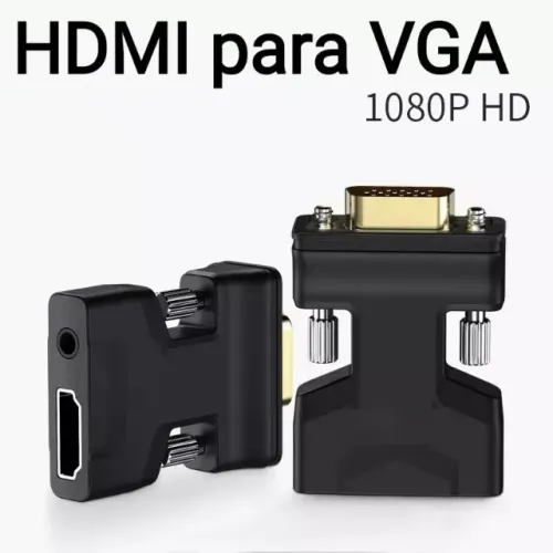 Adaptador HDMI para VGA -Transforma o VGA do Monitor em HDMI