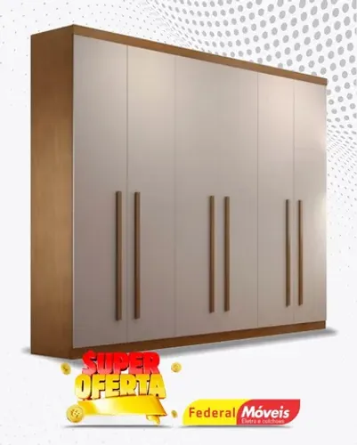 Guarda Roupa 100% MDF 6 Portas 4 Gavetas Super Lindo Fazemos Entrega