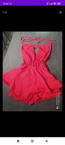 Macaquinho tamanho único vermelho