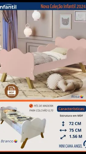 Grande promoção mini cama infantil preço abaixo e dela completinha com colchão 