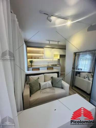 Studio Belenzinho mobiliado e decorado com 27 metros 1 quarto, 1 sala, cozinha, 1 banheiro