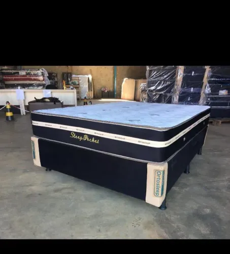 Cama casal molas ensacadas pronta entrega
