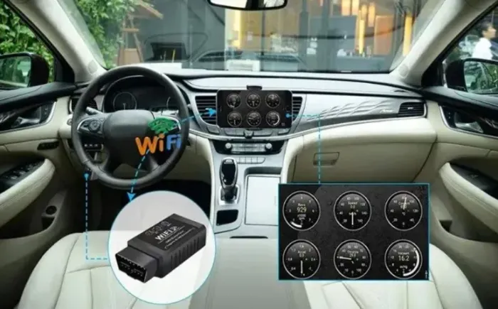 Obd2 Wifi Scanner  Code Reader Ferramenta de Diagnóstico, Auto Scanner para iPh COD-AP167 