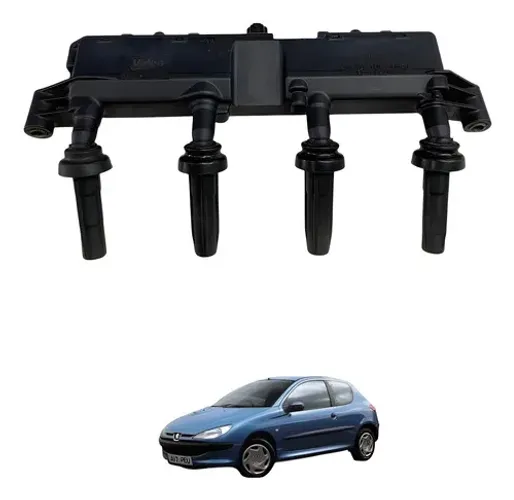 Bobina Ignicao Peugeot 206 Citroen C3 1.4 8v 1998 2000 2005