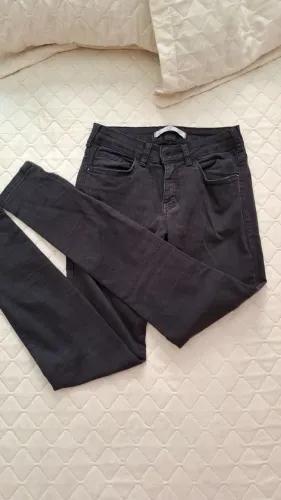 calça jeans skinny preta ysc denim tam. 36
