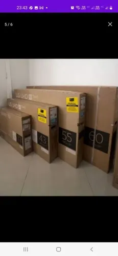 Caixa para tv com isopor, todos os tamanhos