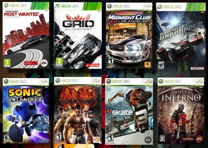 Jogos de Xbox 360 mídia digital Compartilhada 