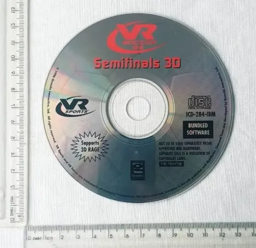 CD-Rom para PC - Jogo VR Soccer 96 - Usado - Apenas a Mídia