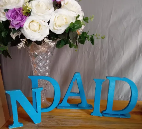 Letras Decorativas em MDF- 20cm<br>